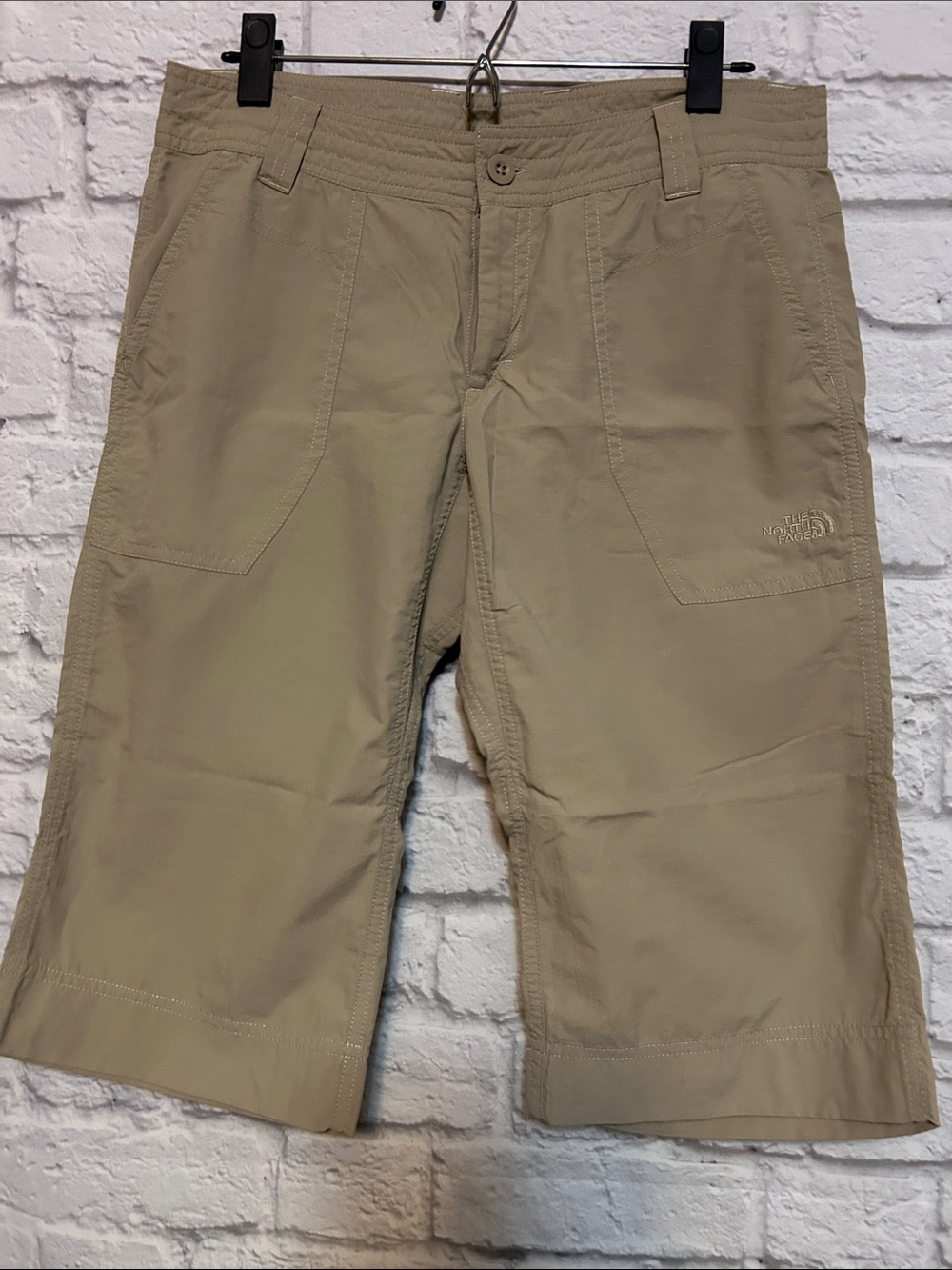The North Face Tan Capri pants /long below the knee shorts